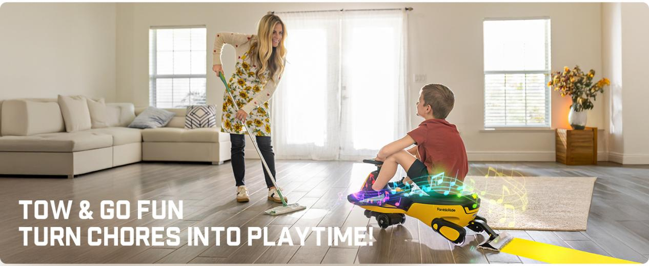 FanttikRide Crafts Custom Joy:A Left-Pedal Wiggle Car Empowers a Child with Limb Differences